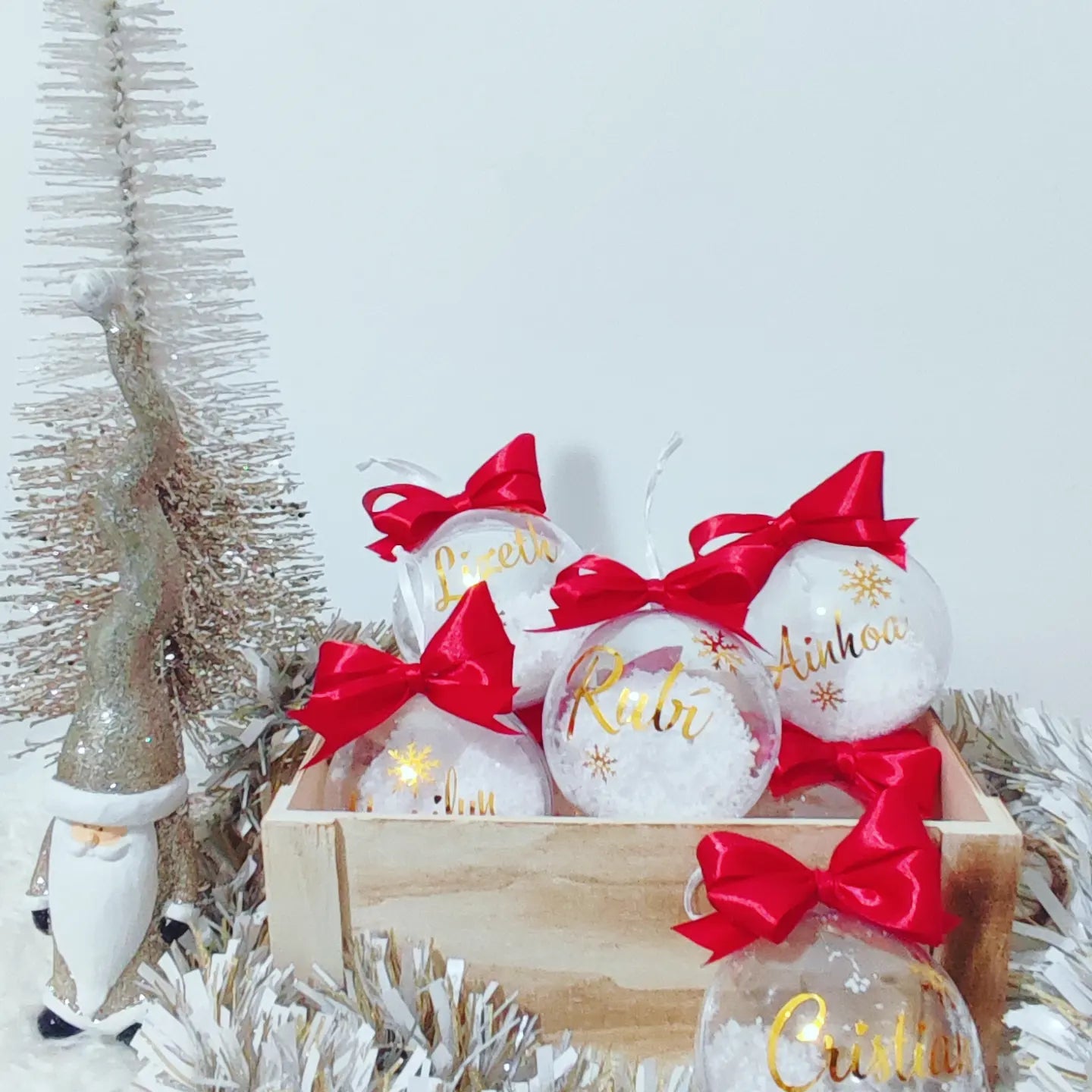 Bolas navideñas acrílicas