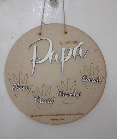 Placa manos y nombres