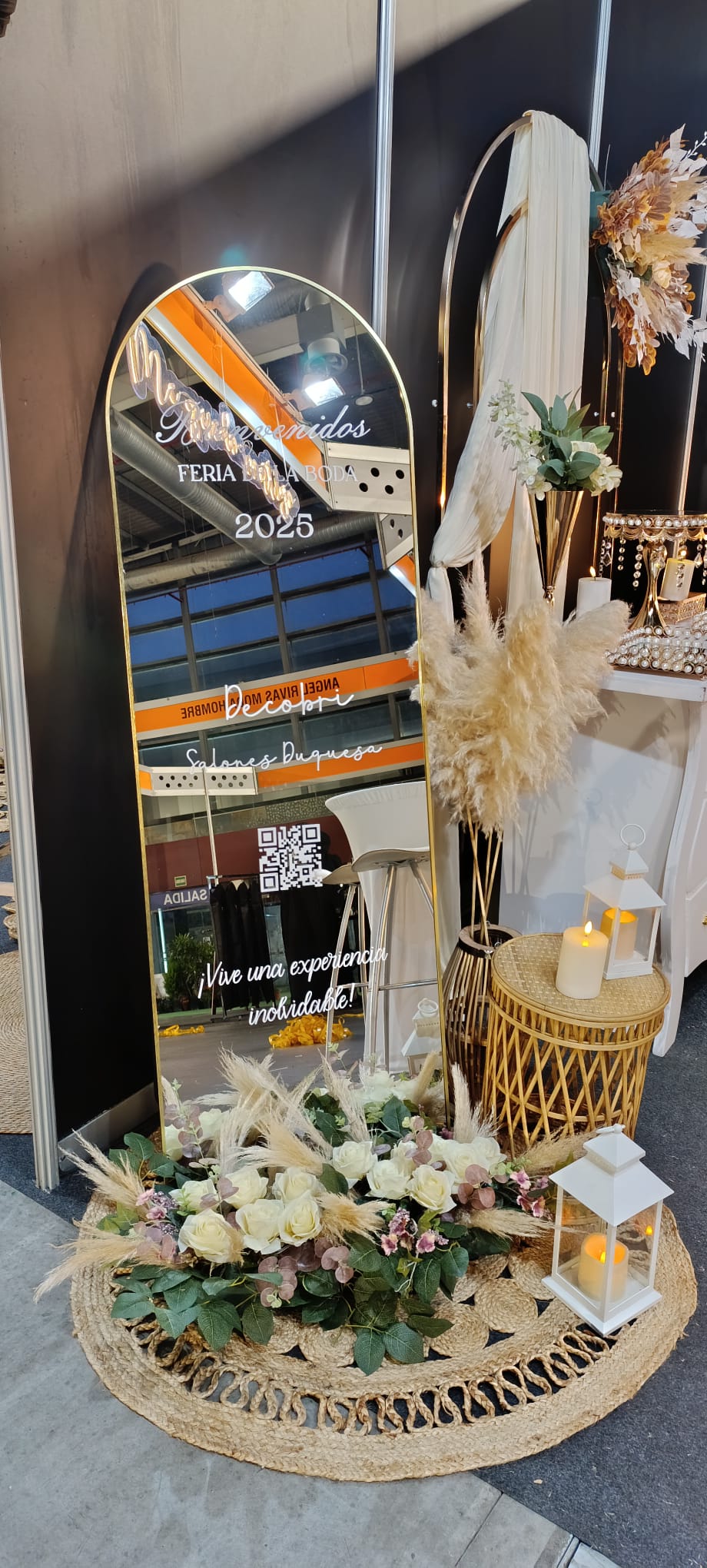 espejo bienvenida personalizada