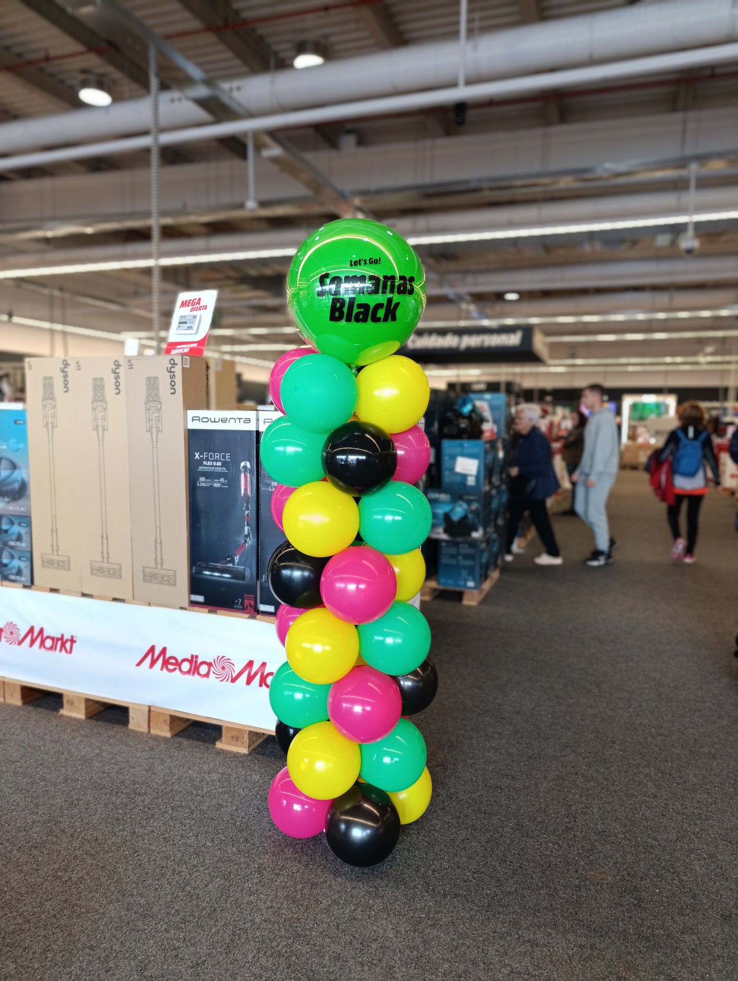 Columna globos