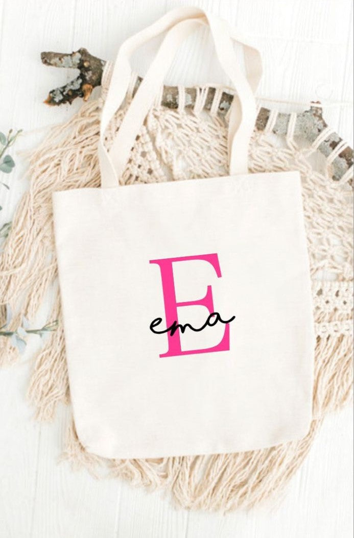 Tote bag con nombre