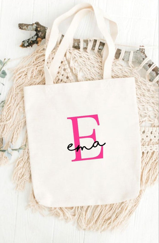 Tote bag con nombre